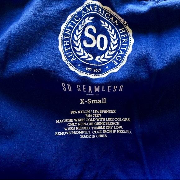 SO Seamless Nylon Spandex Camis Royal Blue & Neon Pink Size XS  *set of two* - Picture 2 of 4